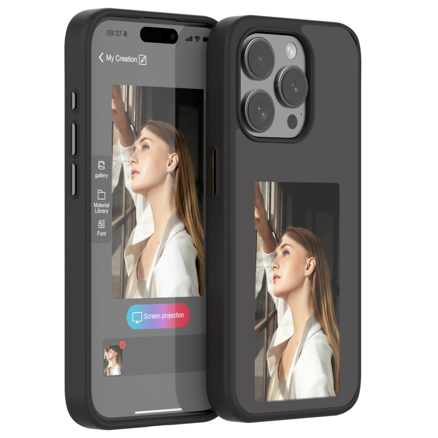 PhotoInk Case - The Original E-Ink Case for iPhone (3-ink)
