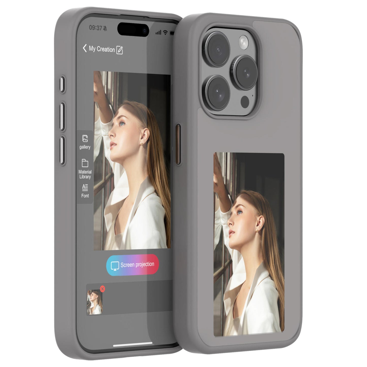 PhotoInk Case - The Original E-Ink Case for iPhone (3-ink)